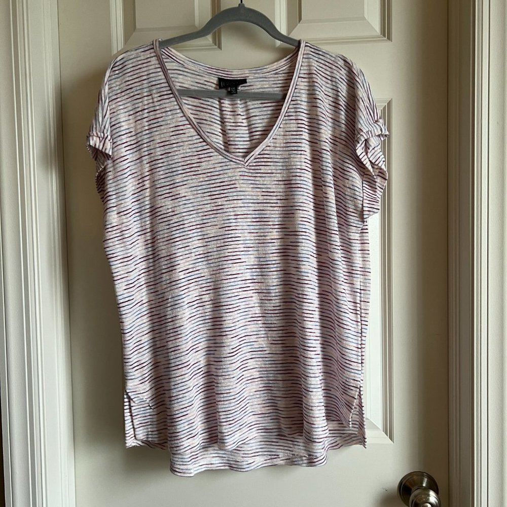 Bobeau Striped Knit Top - Size XXL